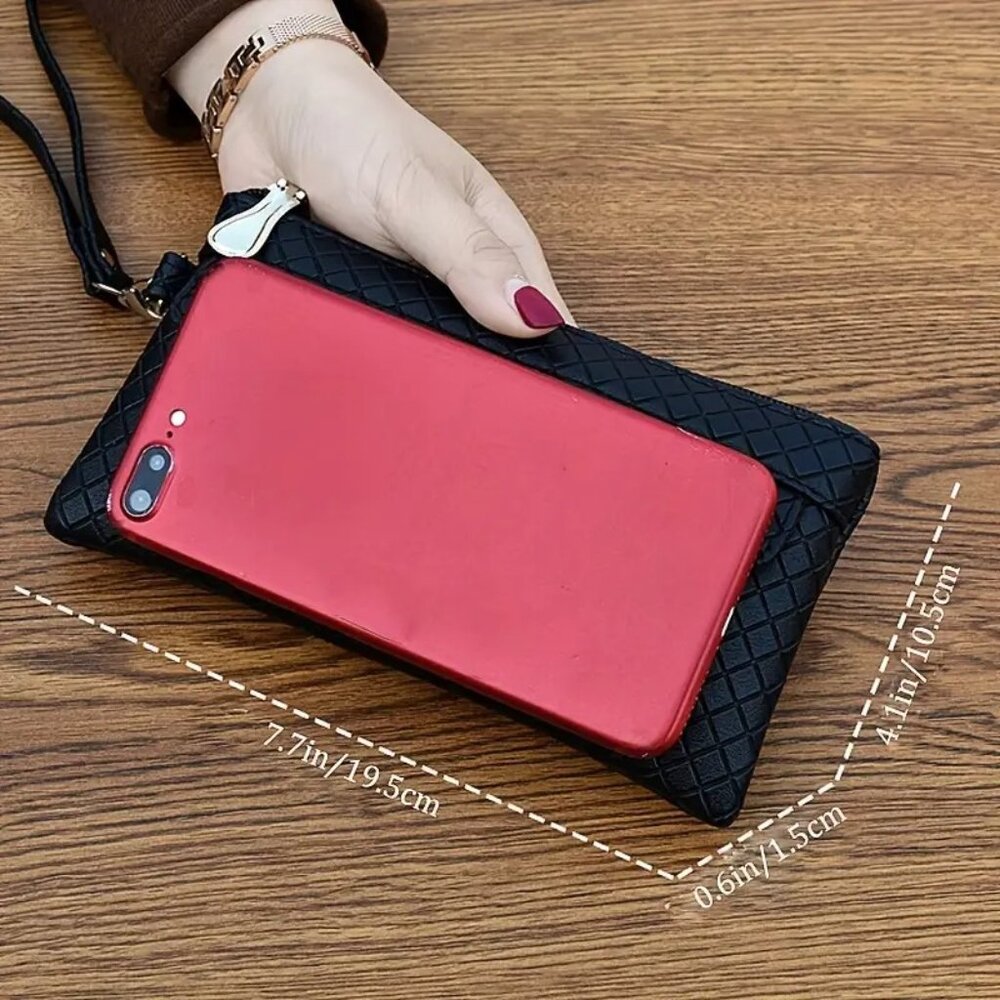 🔥Elegant Red Wristlet Zippered Wallet Purse - Picture 6 of 6